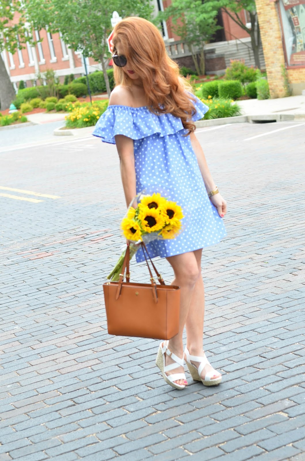 polka dot shoes outfit