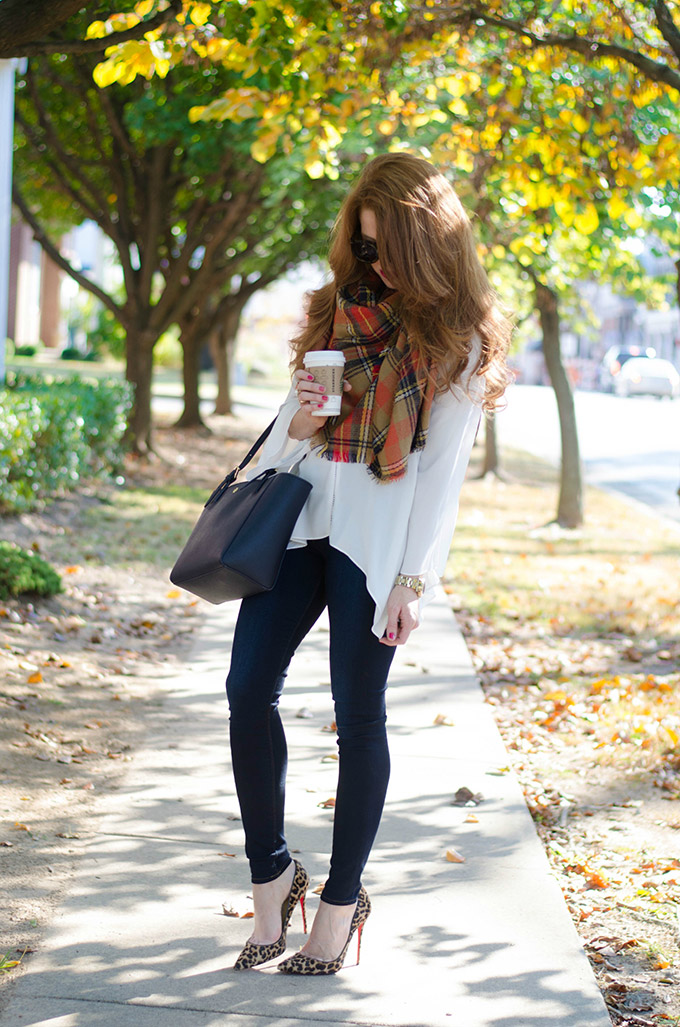 The Perfect Autumn Scarf - Jimmy Choos & Tennis Shoes