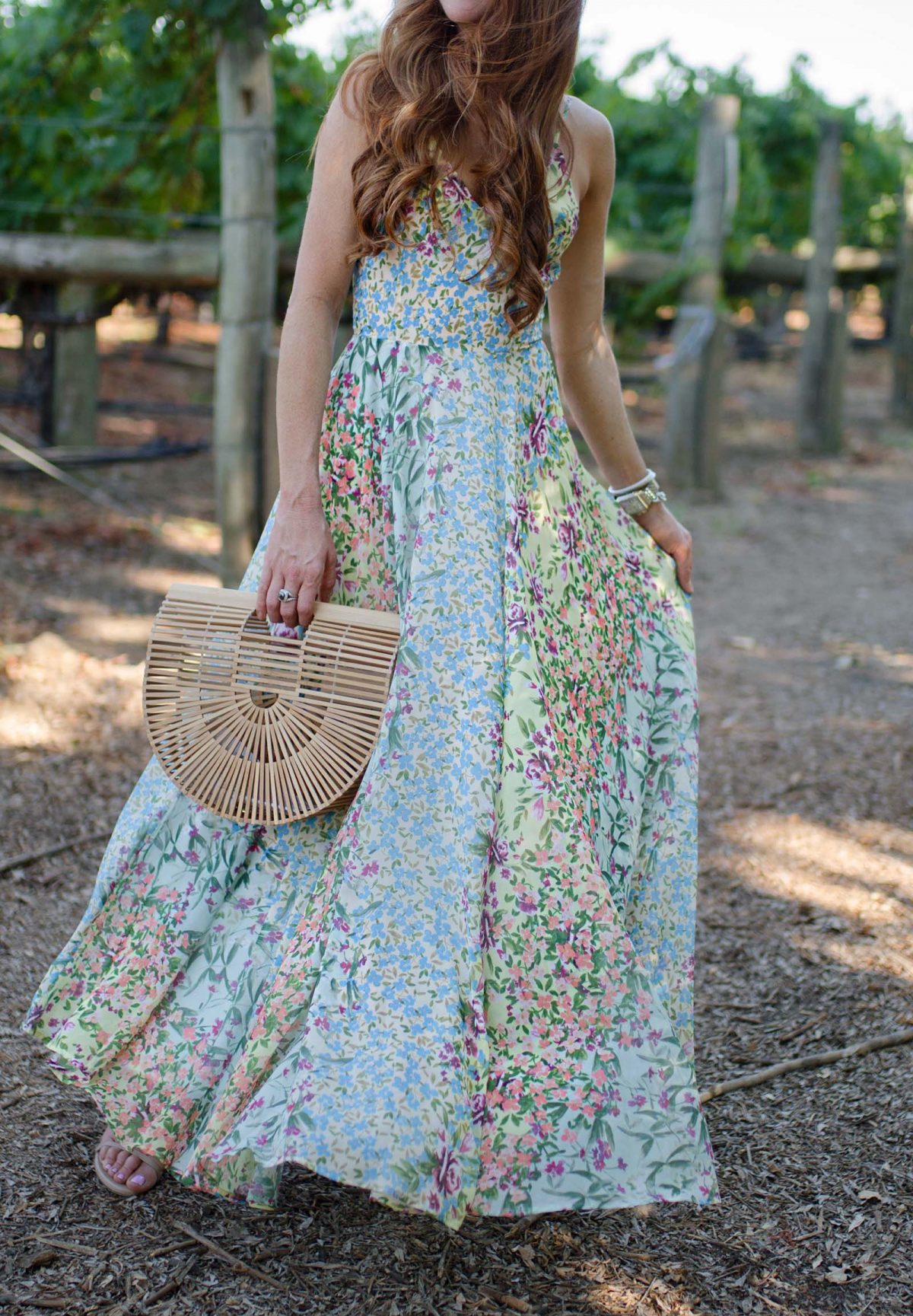 Floral Maxi in Napa... - Jimmy Choos & Tennis Shoes