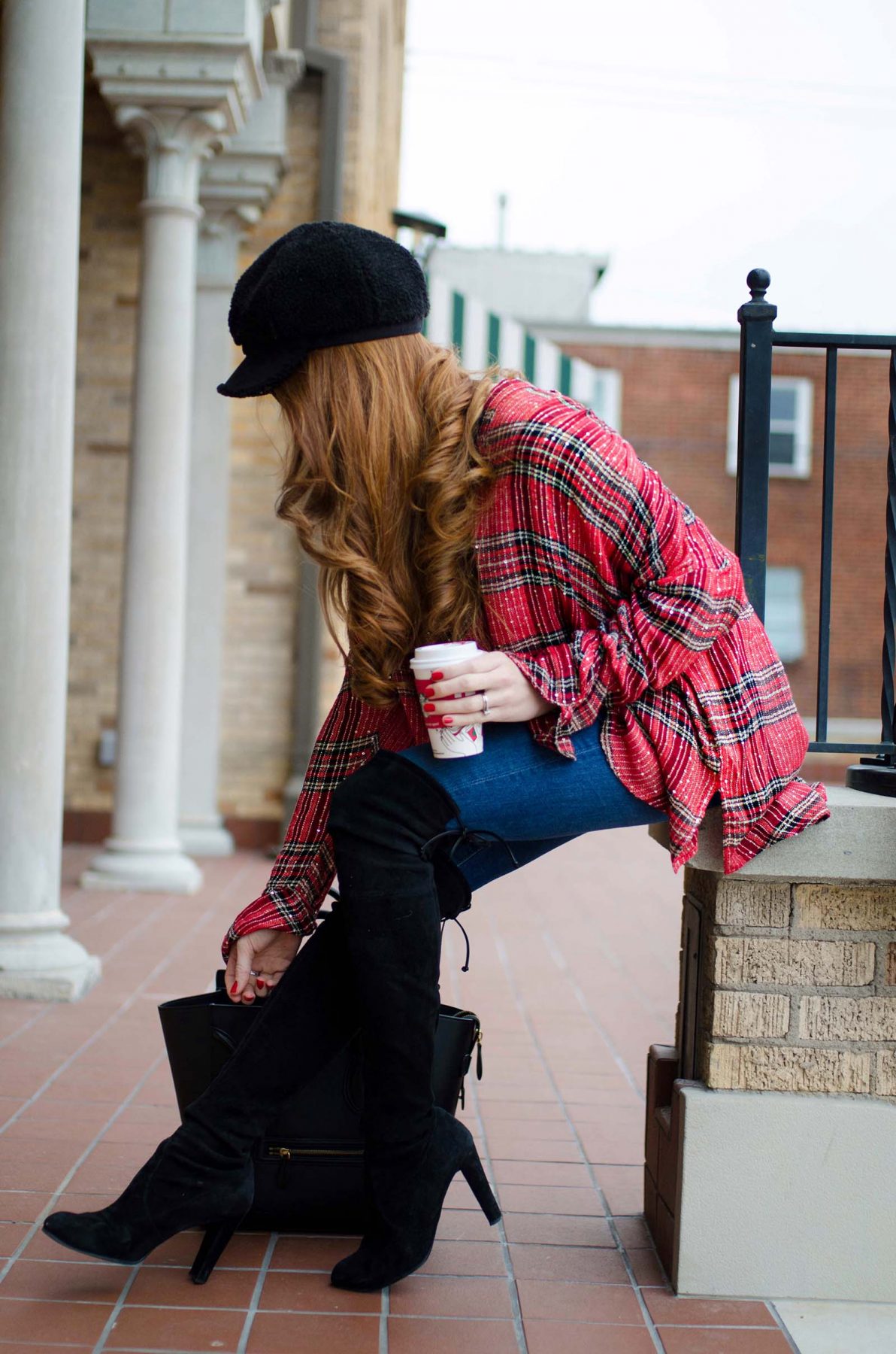 3 Ways to Wear Red for the Holidays Jimmy Choos & Tennis Shoes