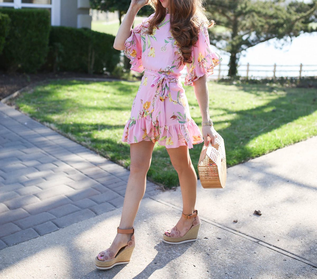 Tara Pink Floral Active Dress main image 1