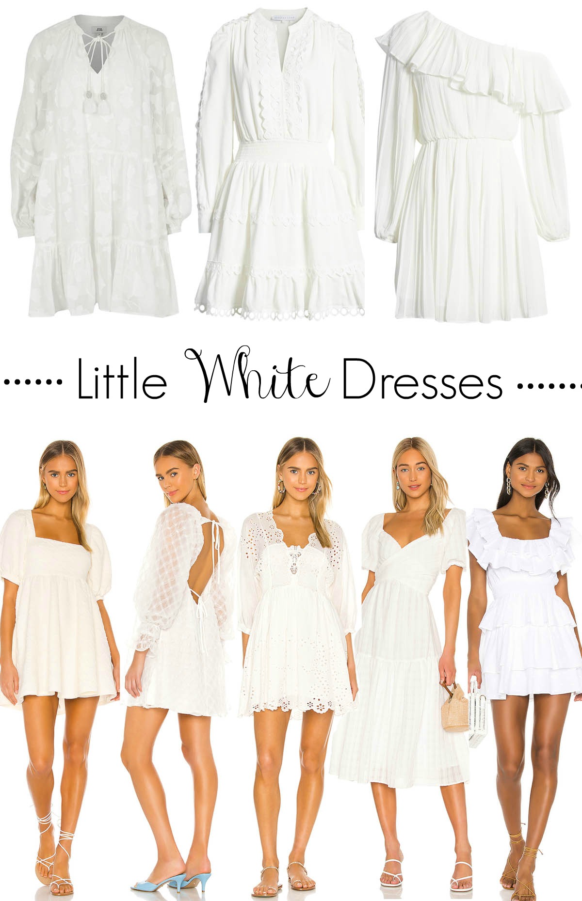 My Favorite Little White Dresses - Jimmy Choos & Tennis Shoes