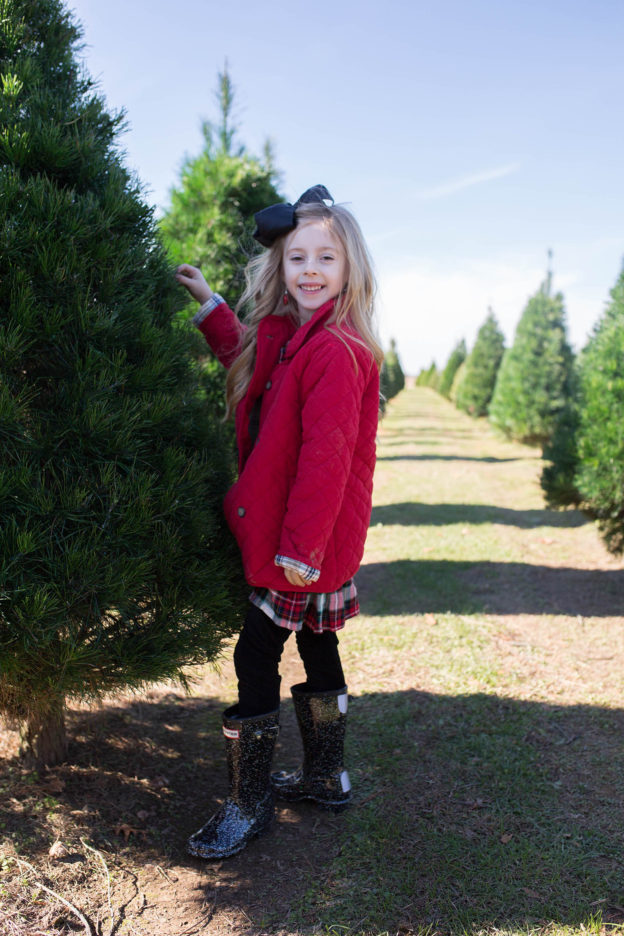 Holiday Traditions in our DSW Hunter Boots Jimmy Choos & Tennis Shoes