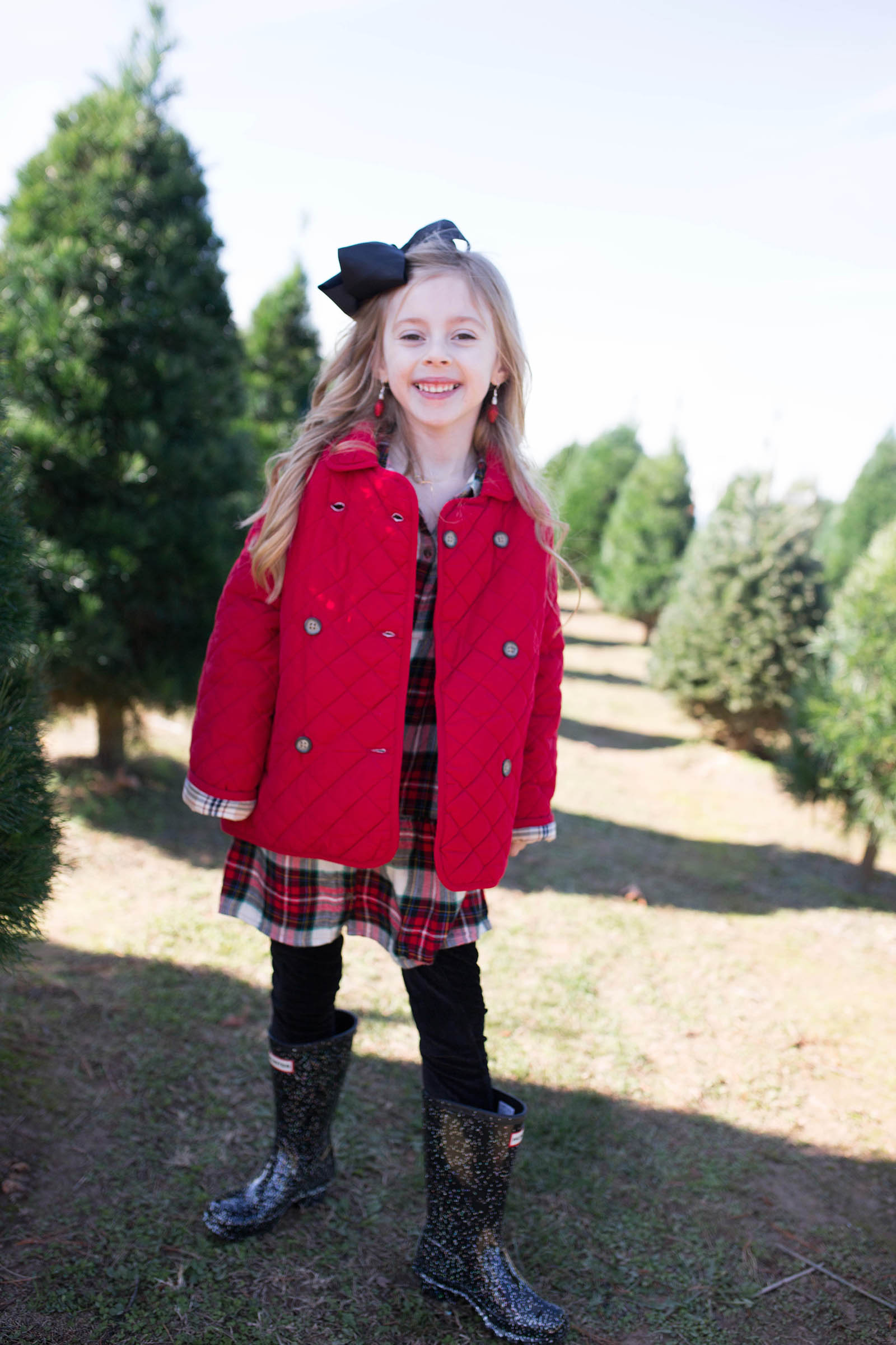 Holiday Traditions in our DSW Hunter Boots Jimmy Choos & Tennis Shoes
