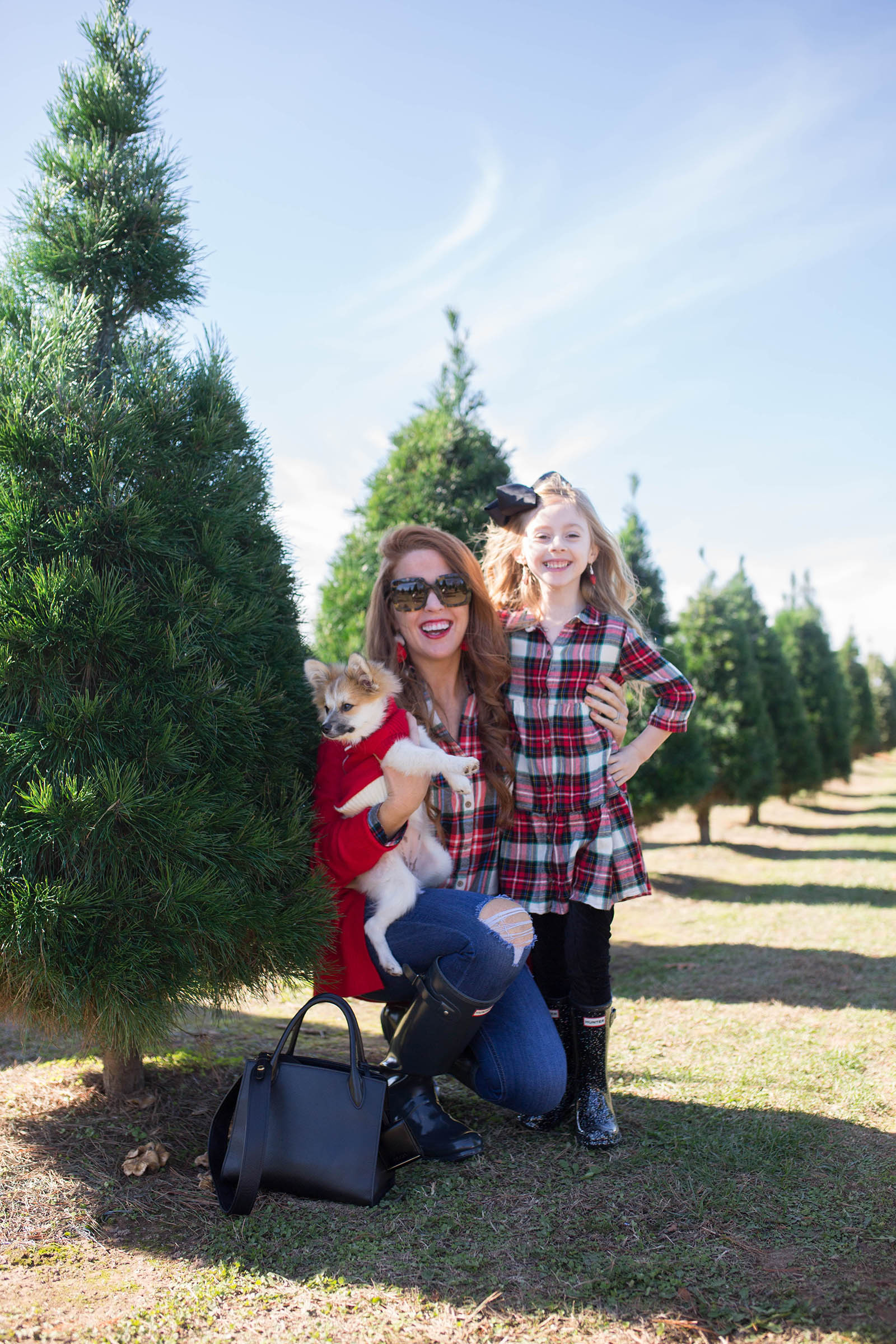 Holiday Traditions in our DSW Hunter Boots - Jimmy Choos & Tennis Shoes